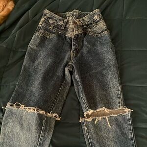 Vintage Distressed Taboo Blue Jeans Y2K